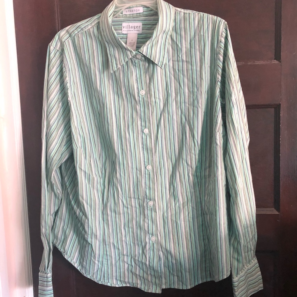 Cute striped long sleeve villager shirt